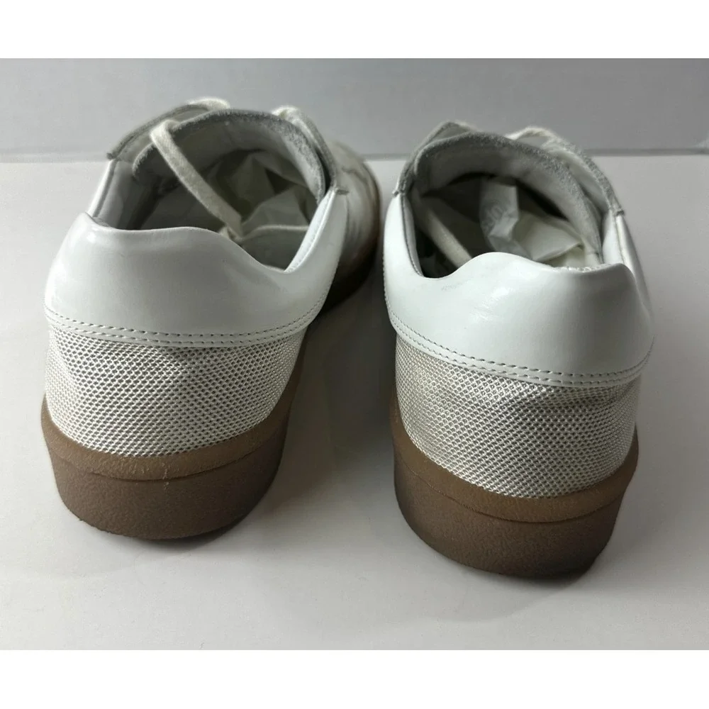 Sandro Mesh and Leather Sneakers Men's Size 43 US 10 - 10.5 Low Top Lace Shoes - Picture 6 of 16